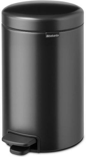 Brabantia Кошче NewIcon с педал Пластмасово за боклук Сиво 12л