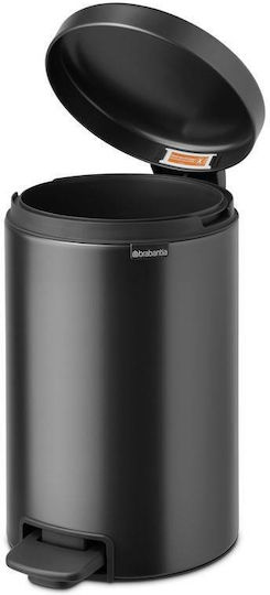 Brabantia Кошче NewIcon с педал Пластмасово за боклук Сиво 12л