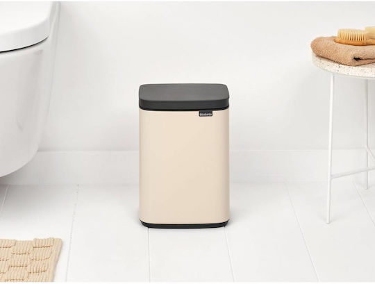 Brabantia Κάδος BO Trash Bin Απορριμμάτων Πλαστικός Μπεζ 4lt