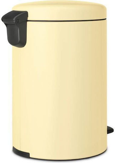 Brabantia Кошче NewIcon с педал Пластмасово за боклук Жълто 20л