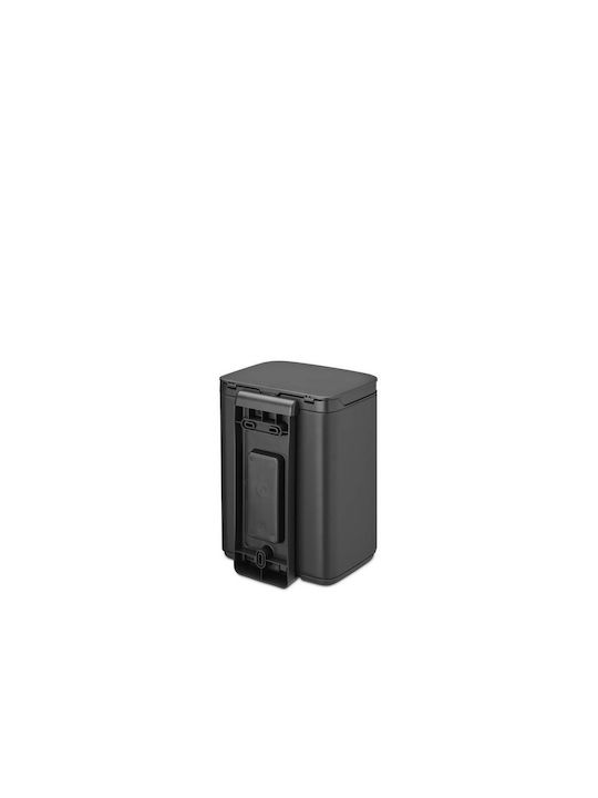 Brabantia Κάδος Απορριμμάτων Πλαστικός Γκρι 4lt