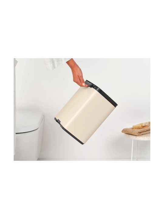 Brabantia Waste Bin Waste Plastic Beige 7lt 1pcs