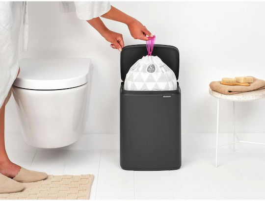 Brabantia Brabantia Kleiner Kunststoff Mülleimer Grau 12lt