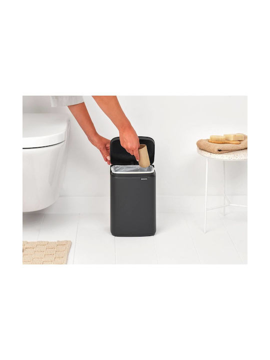 Brabantia Κάδος Απορριμμάτων Πλαστικός Γκρι 4lt