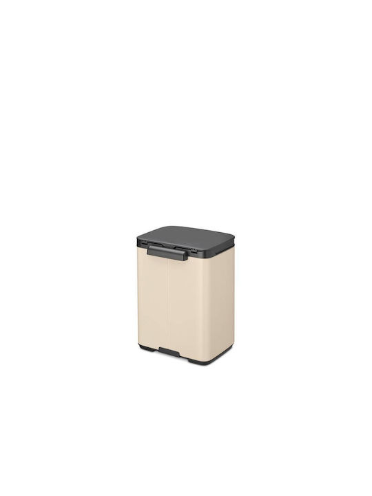 Brabantia Κάδος Απορριμμάτων Πλαστικός Μπεζ 4lt