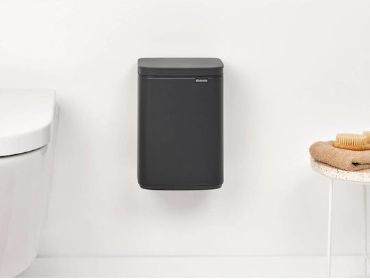 Brabantia Brabantia BO Mülleimer Kunststoff Push Grau 4lt
