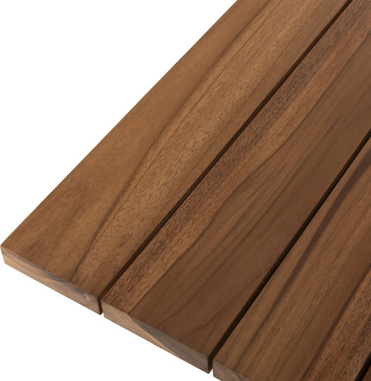 Tisch für kleine Außenbereiche Stabil LEO Massif Wood Teak 60x60x75cm