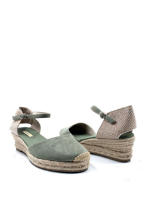 Corina Women's Platform Espadrilles Green