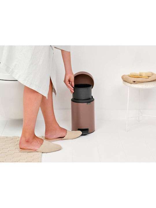 Brabantia Newicon Metallic Bathroom Basket 3lt Brown