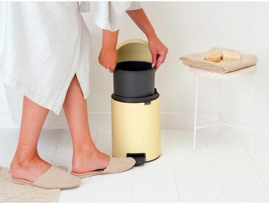 Brabantia Newicon Kunststoff Badezimmer Mülleimer 5Es Gelb