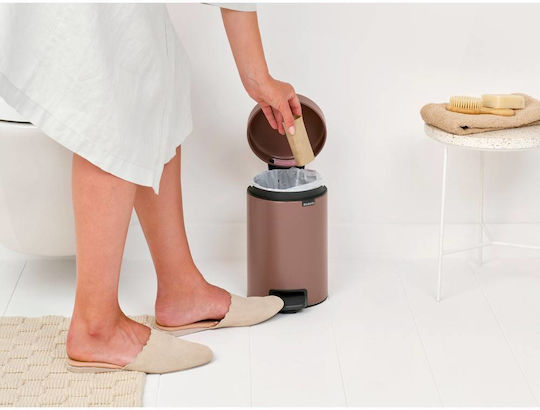 Brabantia Newicon Metallic Bathroom Basket 3lt Brown