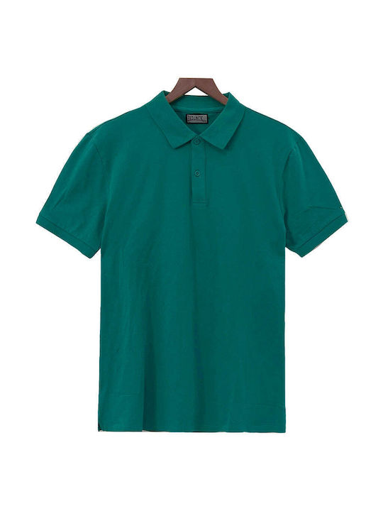 Ustyle Men's Short Sleeve Blouse Polo Green