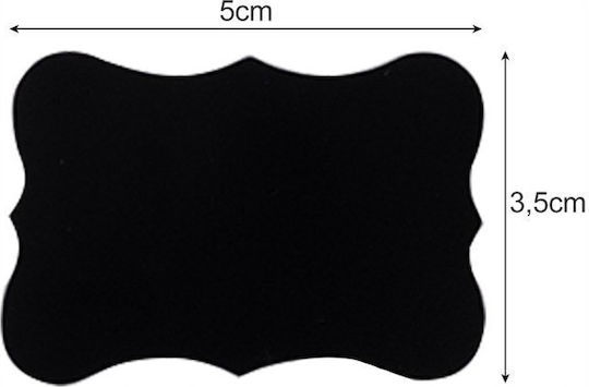 1Stück Klebeetiketten in Schwarz Farbe 50x35mm