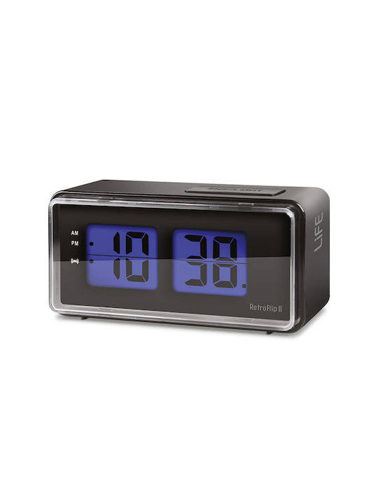 Life Tabletop Digital Clock with Alarm Blue 221-0408