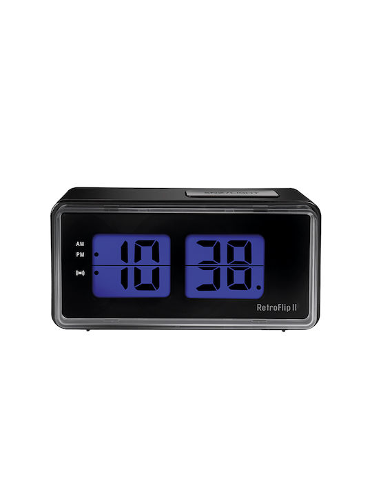 Life Retroflip Ii Tabletop Digital Clock with Alarm Blue 221-0408