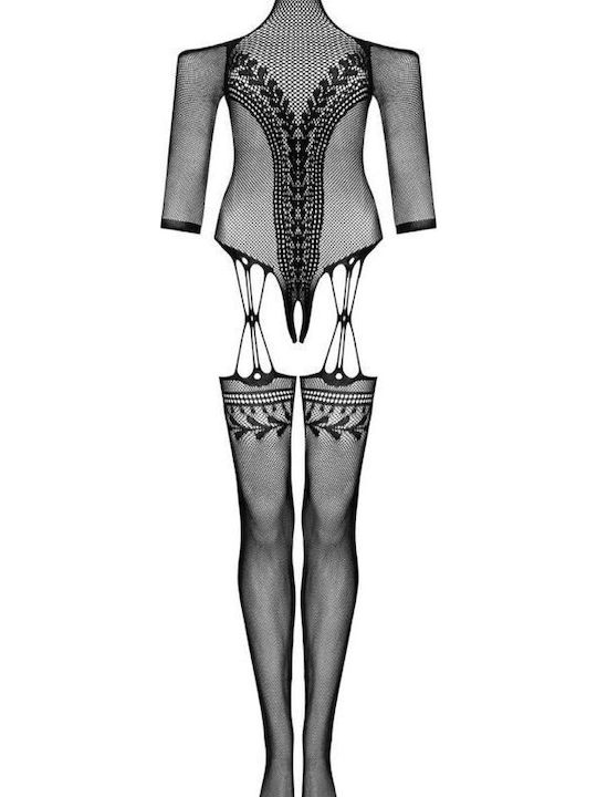 Obsessive Obsessive Black Bodystocking with Open Crotch