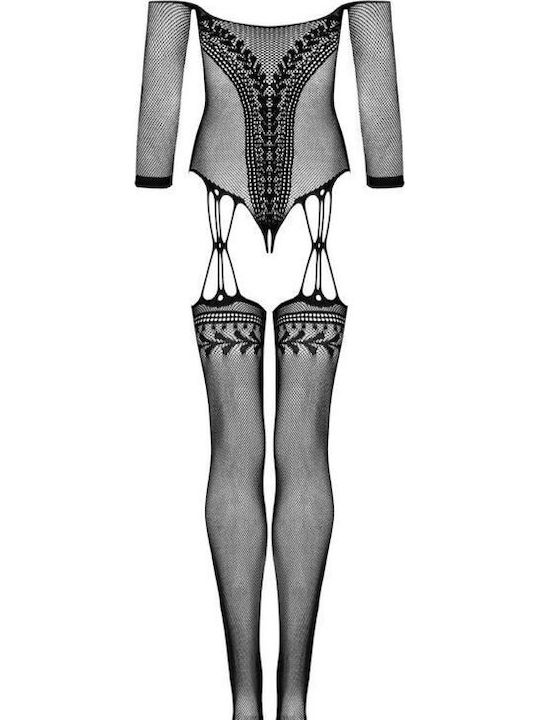 Obsessive Obsessive Black Bodystocking with Open Crotch
