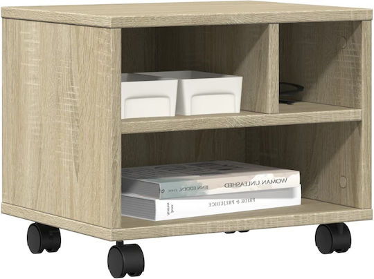 Stand with Casters Printer Stand with Wheels Sonoma Oak 41x32x34,5 cm. 840613