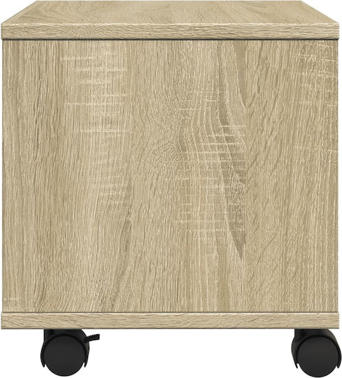 Stand with Casters Printer Stand with Wheels Sonoma Oak 41x32x34,5 cm. 840613