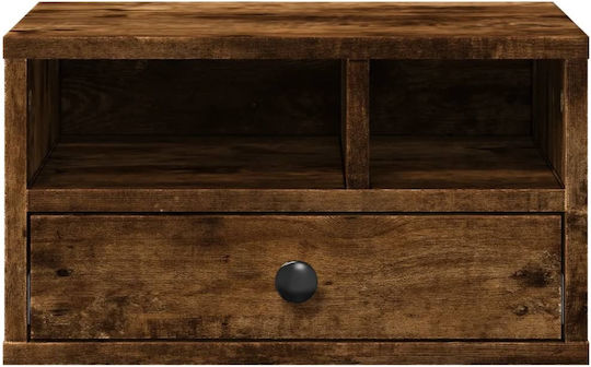 Printer Table Stand Smoked Oak 40x32x22.5 cm Treated Wood