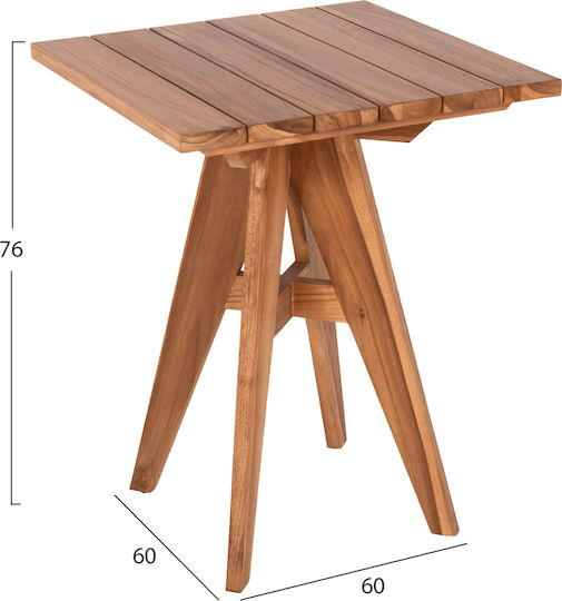Τραπέζι 60x60x75 Μασιφ ξυλο τεακ Τραπέζι 60x60x75 Μασιφ ξυλο τεακ
