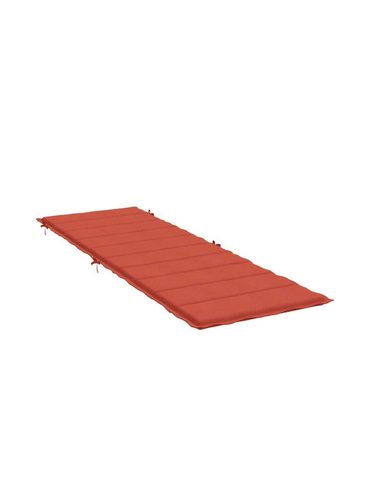 vidaXL Gartenstuhlkissen Mit Rückenlehne Rotes 58x186cm