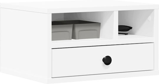 Printer Stand White 40x32x22.5 cm from Treated Wood