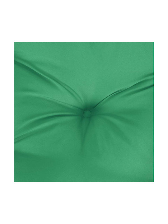 vidaXL Waterproof Garden Chair Cushion Green 4 Pieces 50x50cm