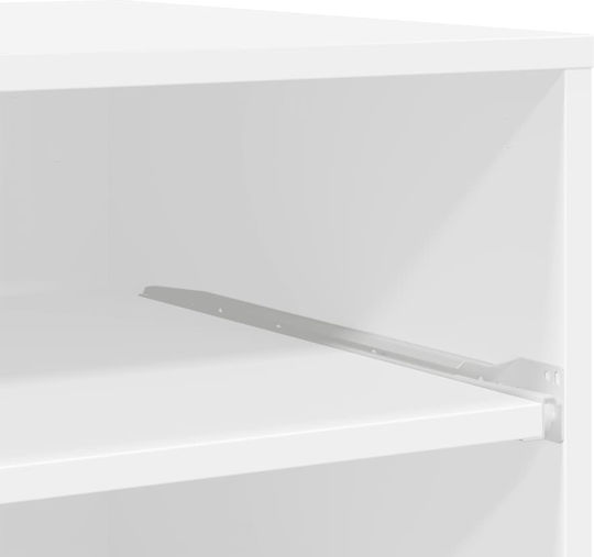Βάση Εκτυπωτή με Ρόδες Λευκή 60 x 48 x 74 εκ. (840632)