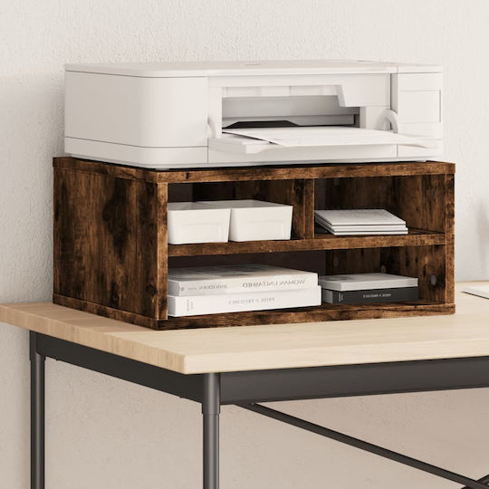 Table Stand Printer Stand Smoked Oak 49x40x22.5 cm Treated Wood 840594