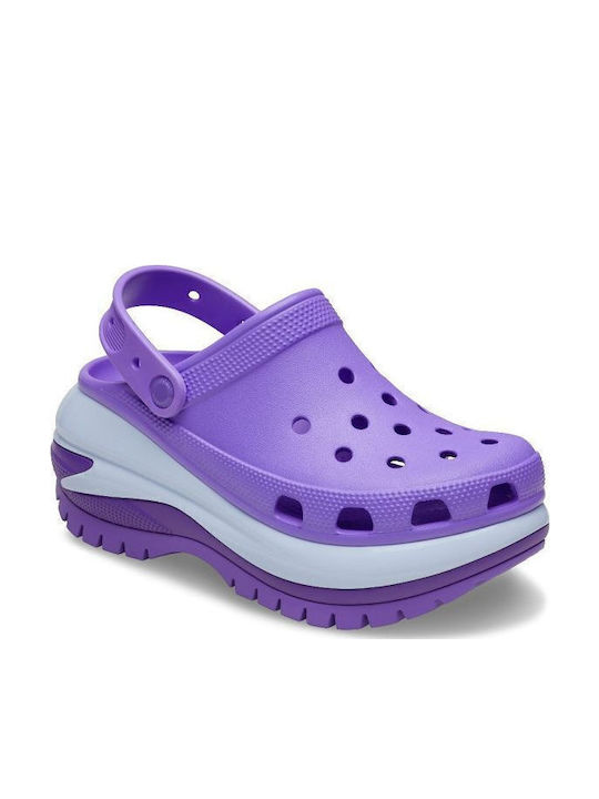 Crocs Classic Mega Crush Women’s Clogs Purple