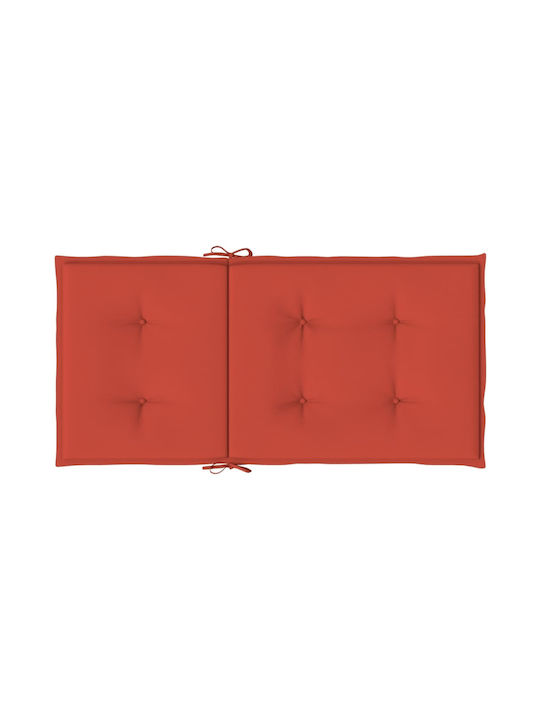 vidaXL Pernă pentru Scaun de Grădină cu Spate Roșu 4buc 50x100cm. 4002464