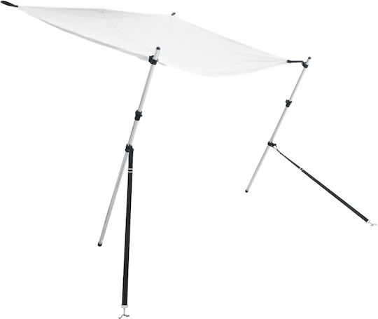 vidaXL Tenta Barca Aluminiu M174xL205xH115cm Alb Culoare