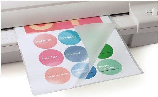 Peach Glossy Laminating Sheets A7 125 Microns 100 Pieces