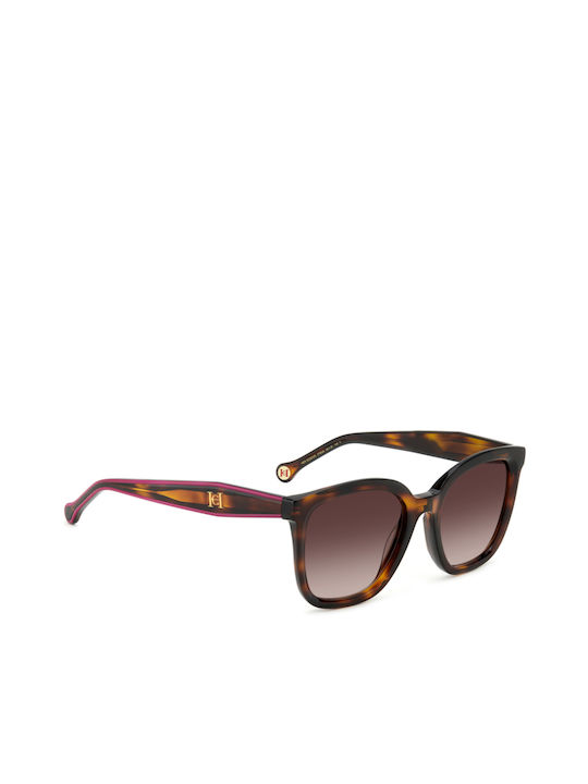 Carolina Herrera Women's Sunglasses with Brown Tartaruga Plastic Frame and Brown Gradient Lens HER 0225/G/S 0T4/HA