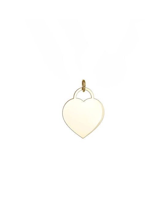 Kritsimis Charm mit Design Herz aus Gold 14K