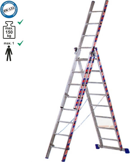 Dreifach Kombinationsleiter Aluminium