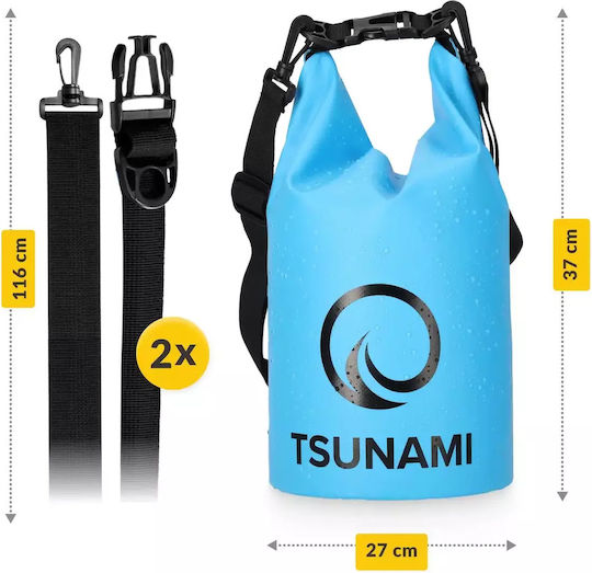 4FIZJO Tsunami Στεγανός Σάκος 5lt Μπλε