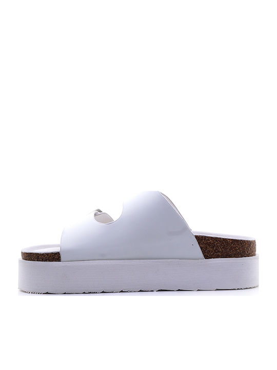 Women's Flat Sandals in White Color