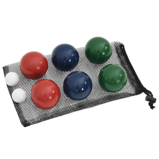Bocce-Kugel-Set 8-teilig mit Tragetasche aus massivem Kiefernholz 4008441