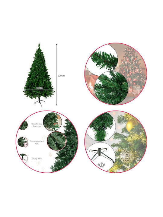 Christmas Green Tree with Metallic Base H220pcs