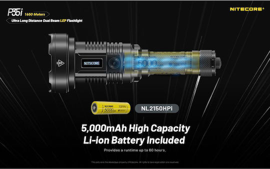 NiteCore Lumină de lucru și de sit, cu baterie Lanternă de Cap LED IP68 cu Luminozitate Maximă 3000lm Precise