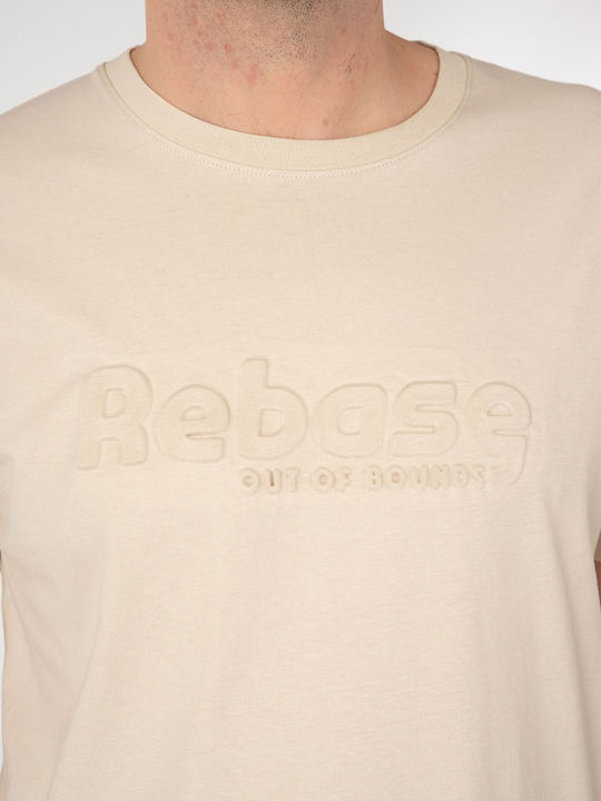 Rebase Herren Kurzarmshirt beige