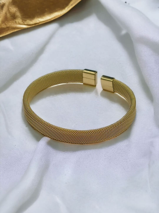 Bracelet Handcuffs made of Steel Gold Plated