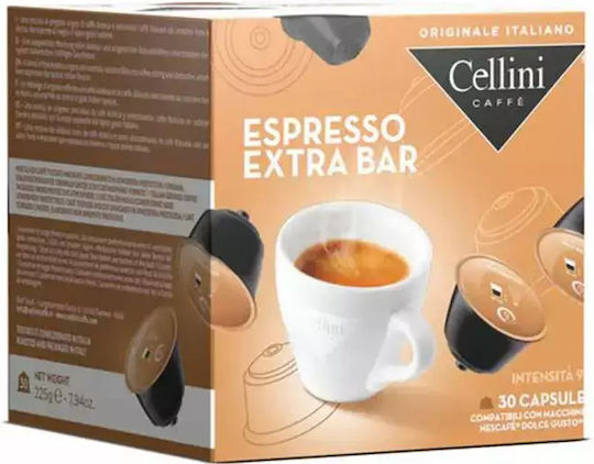 Cellini Κάψουλες Espresso Συμβατές με Μηχανή Dolce Gusto 30caps