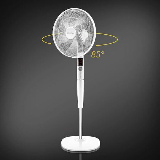 Trotec TVE 26 S Ανεμιστήρας Ορθοστάτης 35W Διαμέτρου 40cm με Τηλεχειριστήριο Λευκός