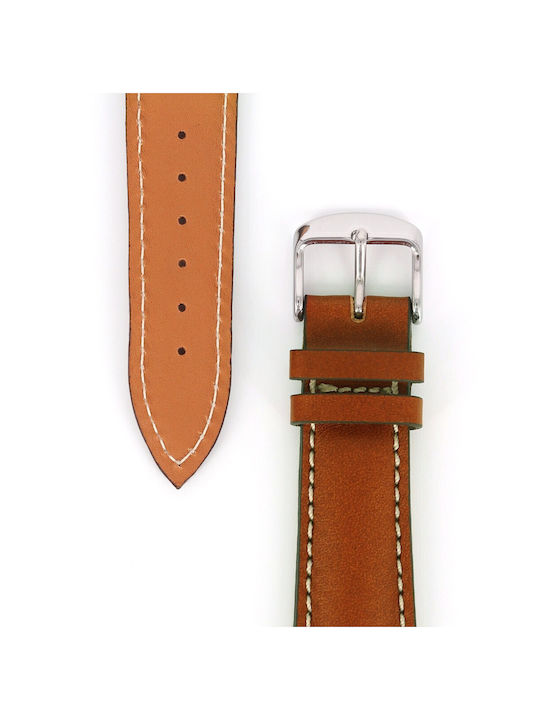 Fluco Germany Leather Strap Brown 18mm