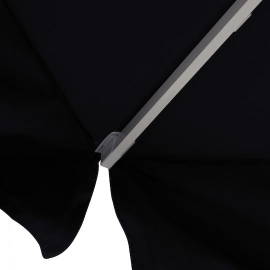 Umbrelă Profesională Rotundă Din Aluminiu Neagră Φ3.9xÎ2.95m