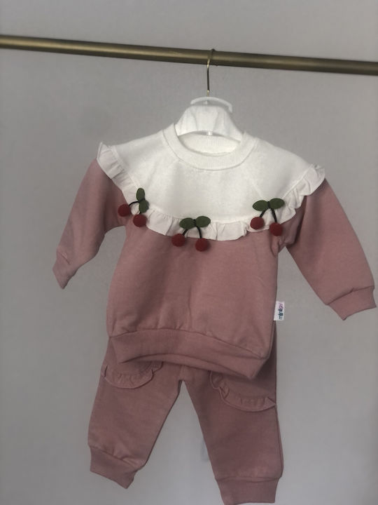 Kardelya Baby Kinder Sweatpants Set - Jogginganzug Lila 2Stück