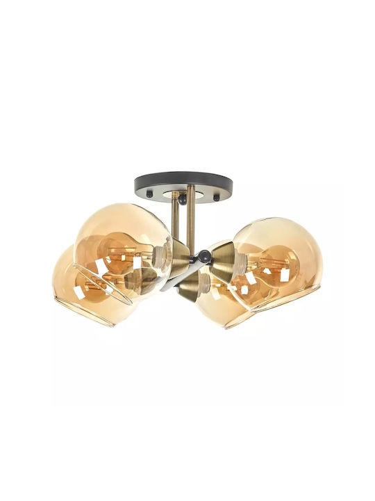 Ceiling Light with Socket E27 Bronze